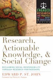 Tapa de Research, Actionable Knowledge, and Social Change