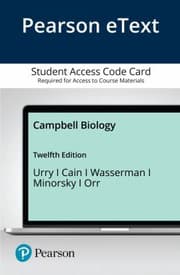 Tapa de Pearson Etext for Campbell Biology -- Access Card