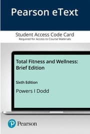 Tapa de Pearson EText Total Fitness and Wellness, Brief Edition -- Access Card