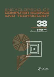 Tapa de Encyclopedia of Computer Science and Technology : Volume 38 - Supplement 23