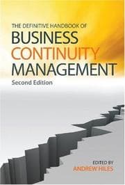 Tapa de The Definitive Handbook of Business Continuity Management