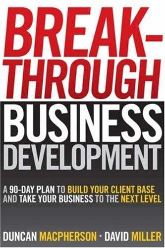 Tapa de Breakthrough business development