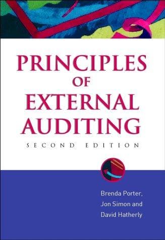 Tapa de Principles of external auditing