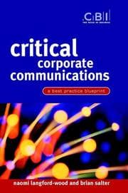 Tapa de Critical corporate communications