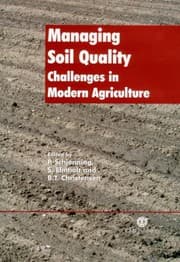 Tapa de Managing soil quality