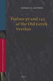 Tapa de Psalms 38 and 145 of the old Greek version