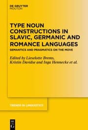 Tapa de Type Noun Constructions in Slavic, Germanic and Romance Languages