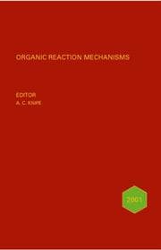 Tapa de Organic Reaction Mechanisms, 2000 (Organic Reaction Mechanisms Series)