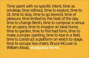 Tapa de Bruce McLean & William Alsop, Malagarba works