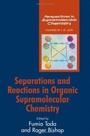 Tapa de Separations and reactions in organic supramolecular chemistry