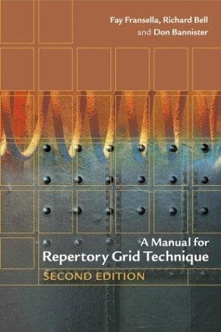 Tapa de A manual for repertory grid technique
