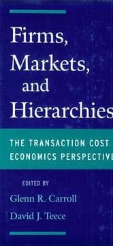Tapa de Firms, markets, and hierarchies