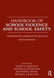 Tapa de Handbook of school violence and school safety