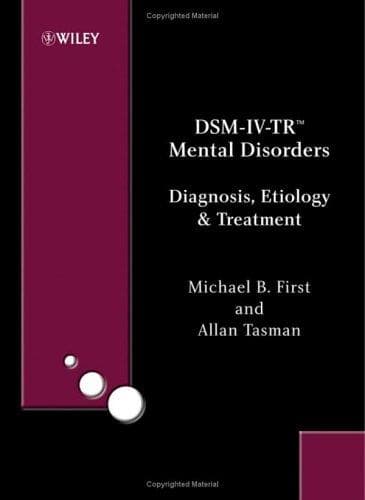 Tapa de DSM-IV-TR mental disorders