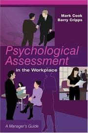 Tapa de Psychological Assessment in the Workplace
