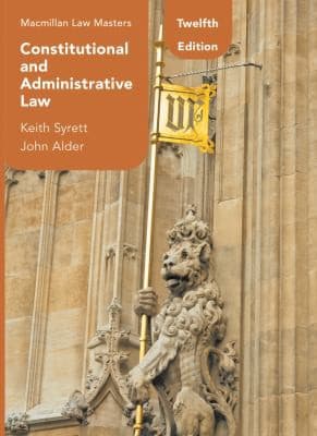 Tapa de Constitutional and Administrative Law
