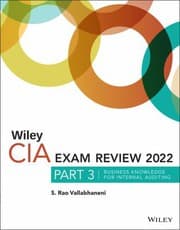 Tapa de Wiley CIA 2022 Part 3 Exam Review