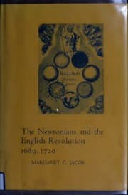 Tapa de Newtonians and the English Revolution, 1689-1720
