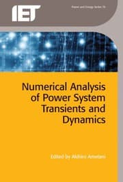 Tapa de Numerical analysis of power system transients and dynamics