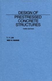 Tapa de Design of prestressed concrete structures
