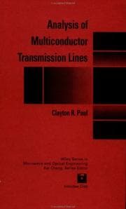 Tapa de Analysis of multiconductor transmission lines
