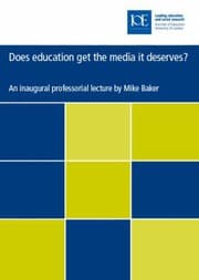 Tapa de Does Education Get the Media it Deserves? (Professorial Lectures)