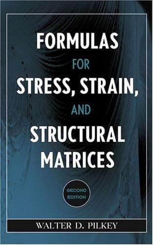 Tapa de Formulas for Stress, Strain, and Structural Matrices
