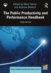 Tapa de Public Productivity and Performance Handbook