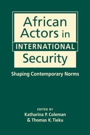 Tapa de African Actors in International Security