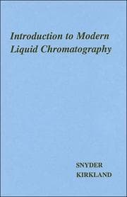 Tapa de Introduction to modern liquid chromatography
