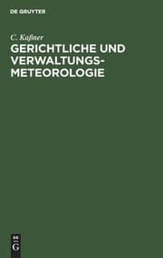 Tapa de Gerichtliche und Verwaltungs-Meteorologie