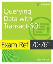 Tapa de Exam Ref 70-761 Querying Data with Transact-SQL