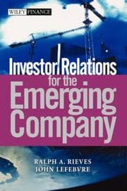 Tapa de Investor relations for the emerging company