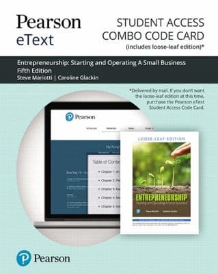 Tapa de Pearson EText for Entrepreneurship