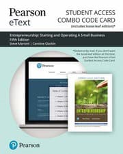 Tapa de Pearson EText for Entrepreneurship