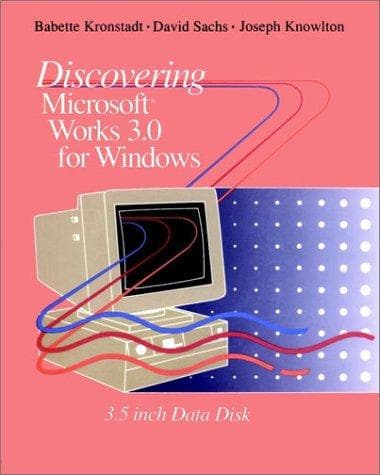 Tapa de Discovering Microsoft Works 3.0 for Windows