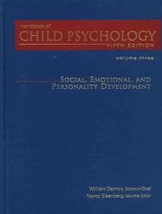Tapa de Handbook of child psychology