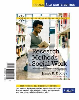 Tapa de Research Methods for Social Work