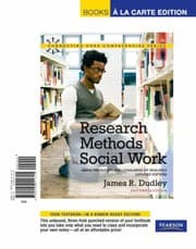 Tapa de Research Methods for Social Work