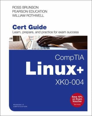 Tapa de CompTIA Linux+ XK0-004 Cert Guide