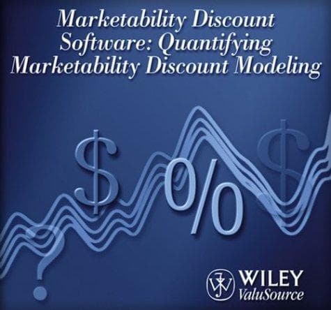 Tapa de Quantifying marketability discount modeling