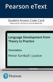 Tapa de Language Development from Theory to Practice, Enhanced Pearson EText -- Access Card