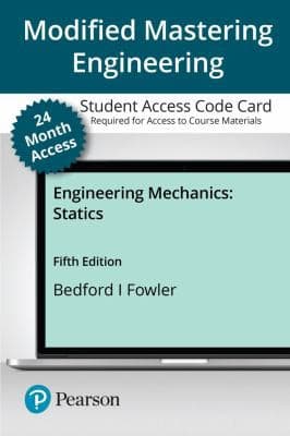 Tapa de Modified Mastering Engineering with Pearson EText -- Access Card -- for Engineering Mechanics