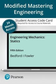 Tapa de Modified Mastering Engineering with Pearson EText -- Access Card -- for Engineering Mechanics