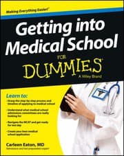 Tapa de Getting into medical school for dummies