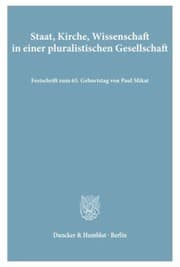Tapa de Staat, Kirche, Wissenschaft in einer pluralistischen Gesellschaft