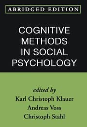 Tapa de Cognitive Methods in Social Psychology, Abridged Edition