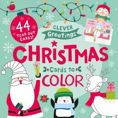 Tapa de Christmas Cards to Color