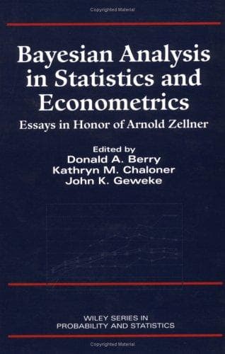 Tapa de Bayesian analysis in statistics and econometrics
