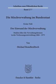 Tapa de Die Mischverwaltung im Bundesstaat